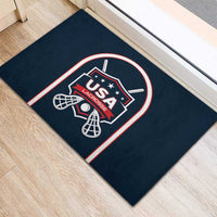 USA 2025 Lacrosse Rubber Doormat USA Growing the Game Blue Version