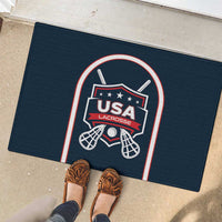 USA 2025 Lacrosse Rubber Doormat USA Growing the Game Blue Version