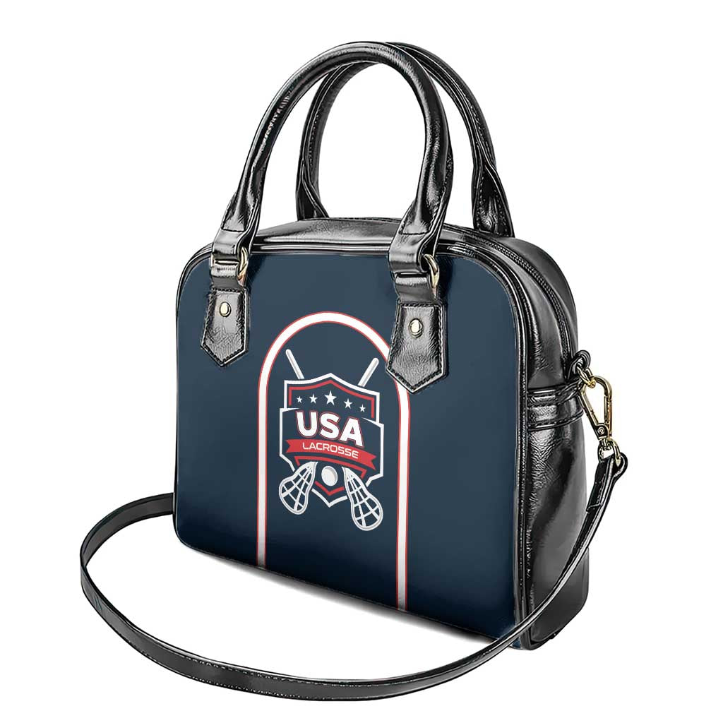 USA 2025 Lacrosse Shoulder Handbag USA Growing the Game Blue Version