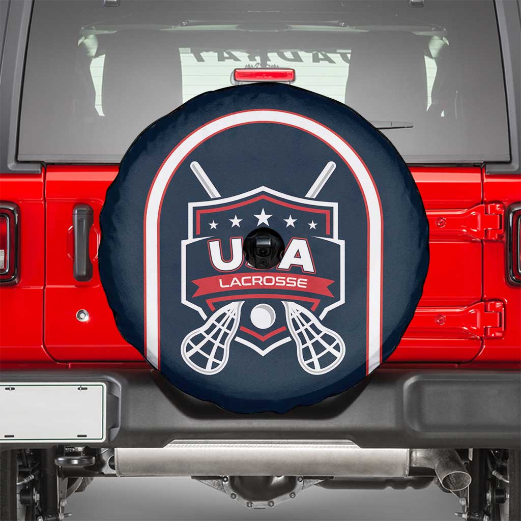 USA 2025 Lacrosse Spare Tire Cover USA Growing the Game Blue Version