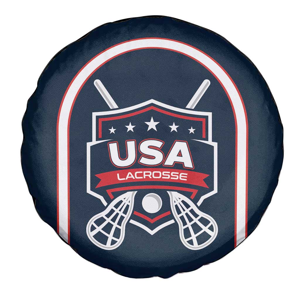 USA 2025 Lacrosse Spare Tire Cover USA Growing the Game Blue Version