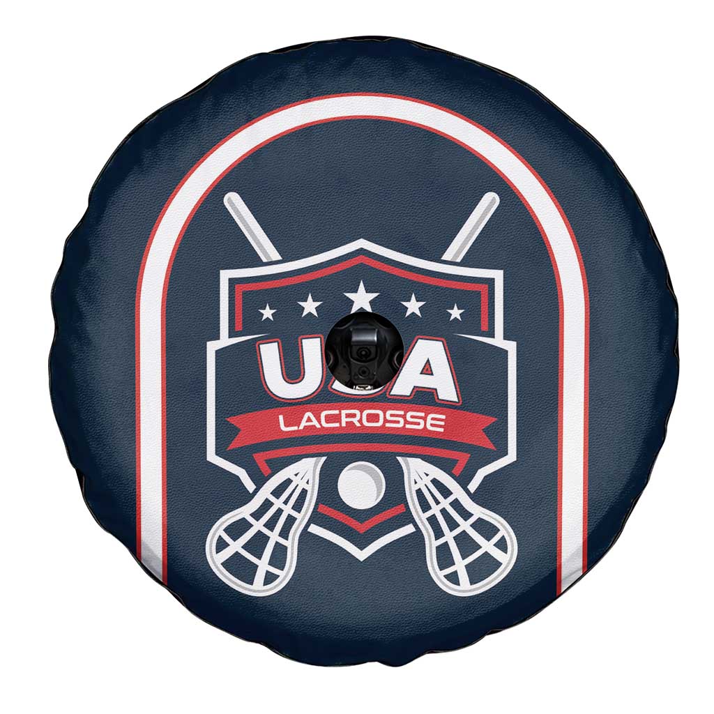 USA 2025 Lacrosse Spare Tire Cover USA Growing the Game Blue Version