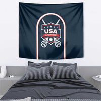 USA 2025 Lacrosse Tapestry USA Growing the Game Blue Version
