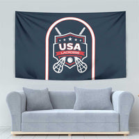 USA 2025 Lacrosse Tapestry USA Growing the Game Blue Version