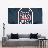 USA 2025 Lacrosse Tapestry USA Growing the Game Blue Version