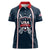 Custom USA 2025 Lacrosse Women Polo Shirt USA Growing the Game Blue Version