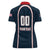 Custom USA 2025 Lacrosse Women Polo Shirt USA Growing the Game Blue Version