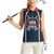 Custom USA 2025 Lacrosse Women Sleeveless Polo Shirt USA Growing the Game Blue Version