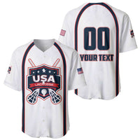 Custom USA 2025 Lacrosse Baseball Jersey USA Growing the Game White Version
