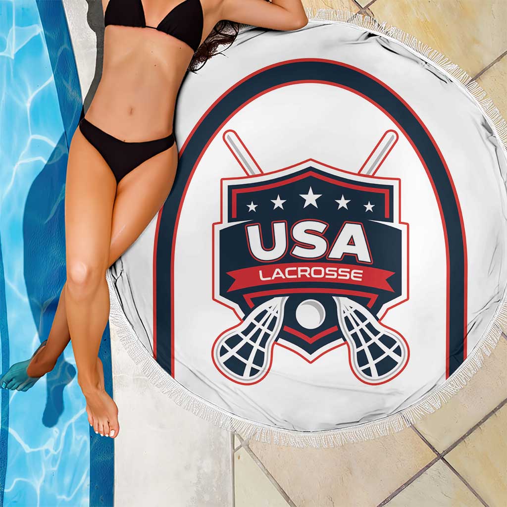 USA 2025 Lacrosse Beach Blanket USA Growing the Game White Version