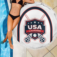 USA 2025 Lacrosse Beach Blanket USA Growing the Game White Version