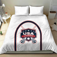 USA 2025 Lacrosse Bedding Set USA Growing the Game White Version