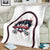USA 2025 Lacrosse Blanket USA Growing the Game White Version