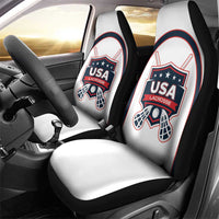 USA 2025 Lacrosse Car Seat Cover USA Growing the Game White Version