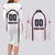 Custom USA 2025 Lacrosse Couples Matching Long Sleeve Bodycon Dress and Long Sleeve Button Shirt USA Growing the Game White Version