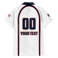 Custom USA 2025 Lacrosse Family Matching Long Sleeve Bodycon Dress and Hawaiian Shirt USA Growing the Game White Version