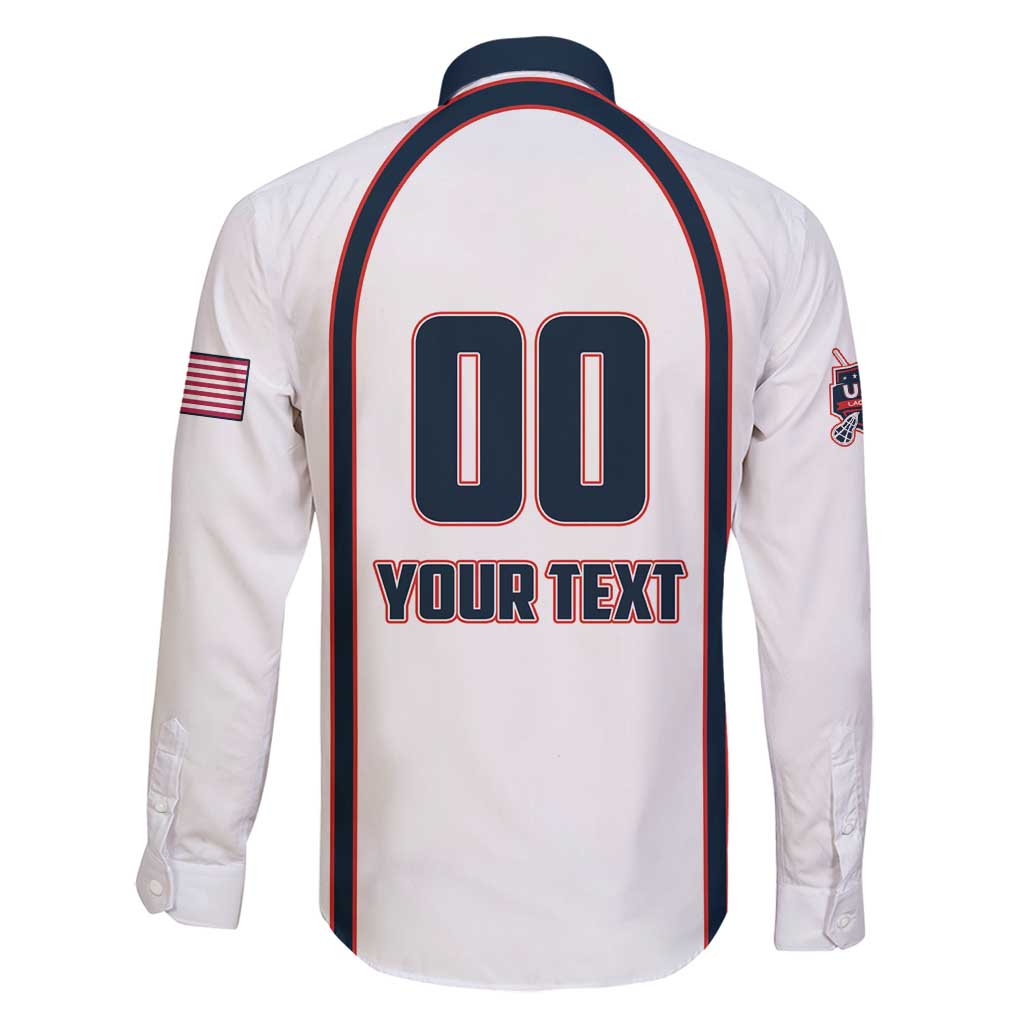 Custom USA 2025 Lacrosse Family Matching Mermaid Dress and Hawaiian Shirt USA Growing the Game White Version