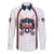 Custom USA 2025 Lacrosse Family Matching Off The Shoulder Long Sleeve Dress and Hawaiian Shirt USA Growing the Game White Version