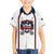 Custom USA 2025 Lacrosse Family Matching Off The Shoulder Long Sleeve Dress and Hawaiian Shirt USA Growing the Game White Version