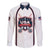 Custom USA 2025 Lacrosse Family Matching Off Shoulder Maxi Dress and Hawaiian Shirt USA Growing the Game White Version