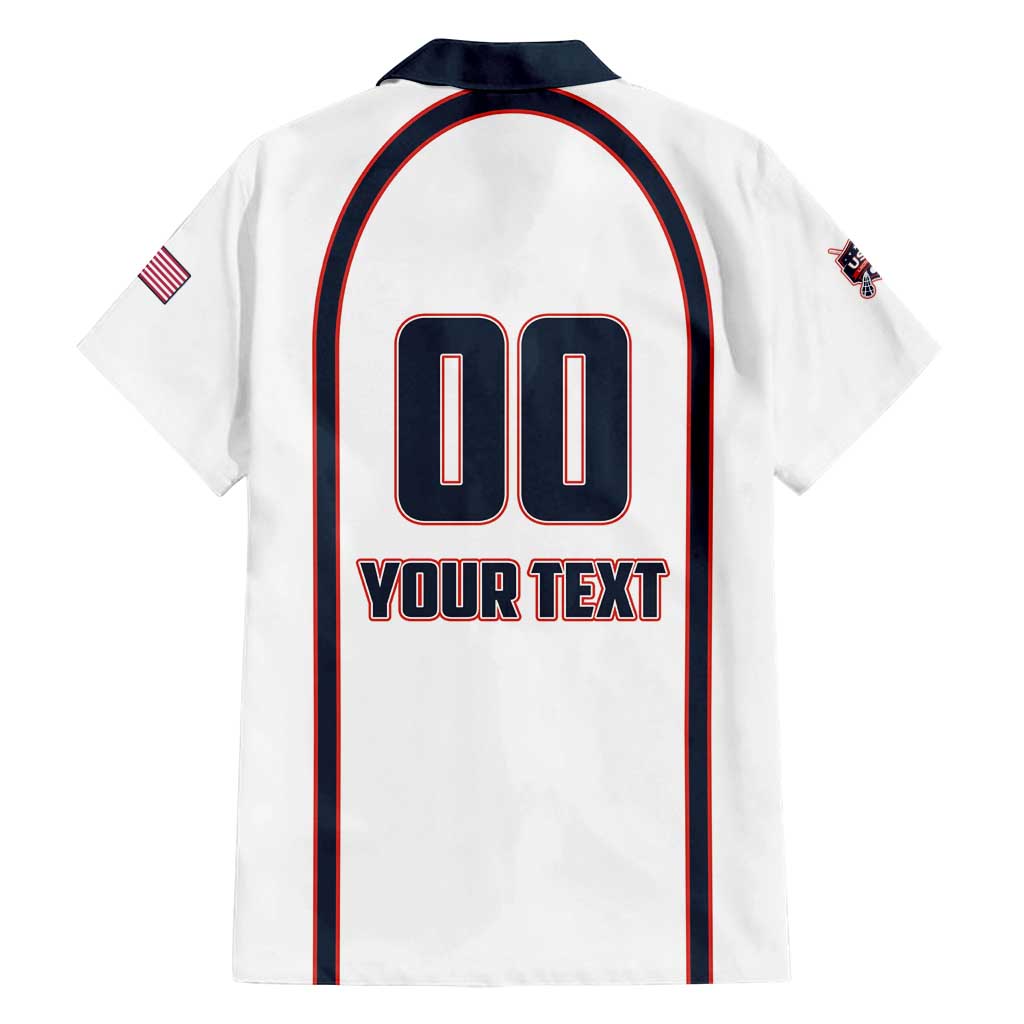 Custom USA 2025 Lacrosse Family Matching Summer Maxi Dress and Hawaiian Shirt USA Growing the Game White Version