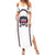 Custom USA 2025 Lacrosse Family Matching Summer Maxi Dress and Hawaiian Shirt USA Growing the Game White Version
