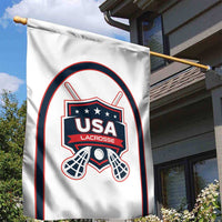 USA 2025 Lacrosse Garden Flag USA Growing the Game White Version