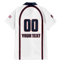 Custom USA 2025 Lacrosse Hawaiian Shirt USA Growing the Game White Version