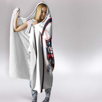 USA 2025 Lacrosse Hooded Blanket USA Growing the Game White Version
