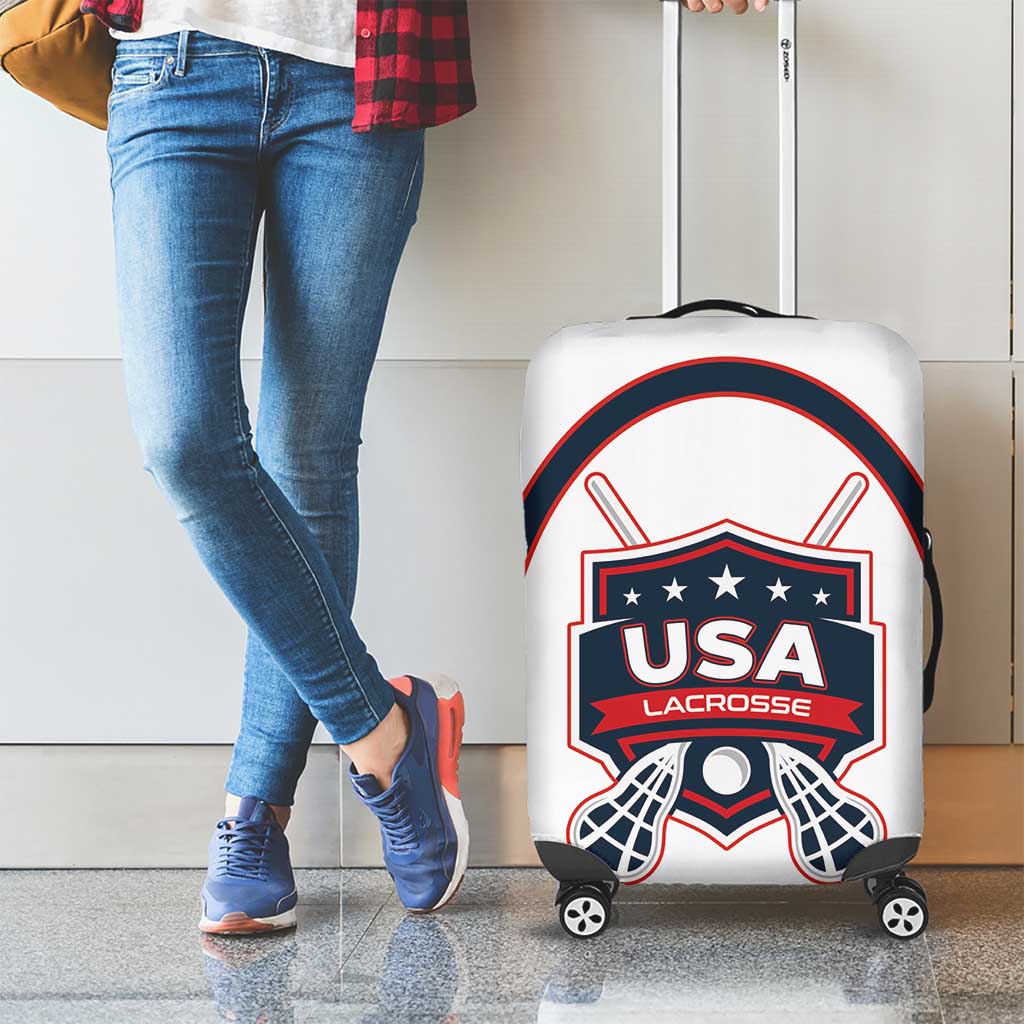 USA 2025 Lacrosse Luggage Cover USA Growing the Game White Version