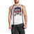Custom USA 2025 Lacrosse Men Tank Top USA Growing the Game White Version