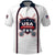 Custom USA 2025 Lacrosse Polo Shirt USA Growing the Game White Version