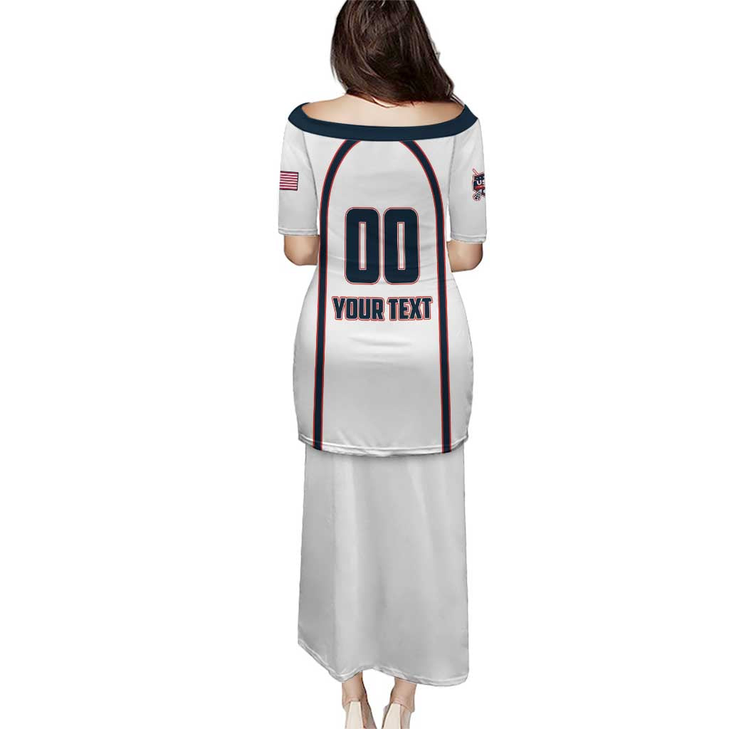 Custom USA 2025 Lacrosse Puletasi USA Growing the Game White Version