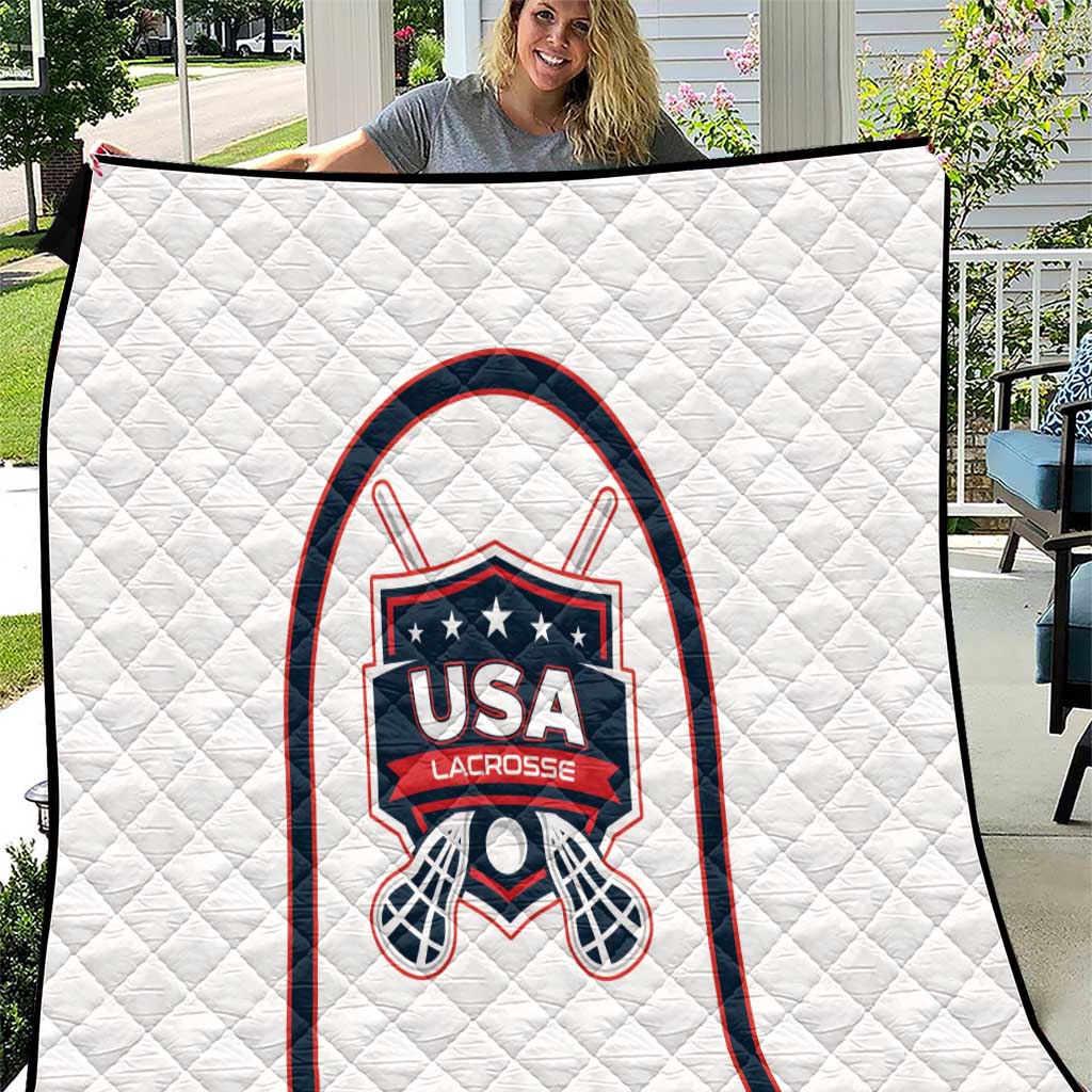 USA 2025 Lacrosse Quilt USA Growing the Game White Version