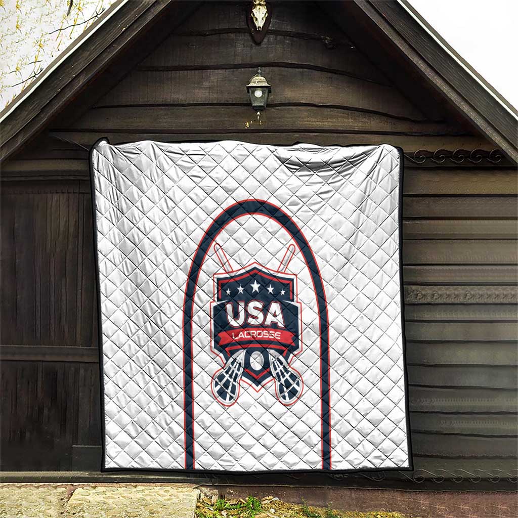 USA 2025 Lacrosse Quilt USA Growing the Game White Version