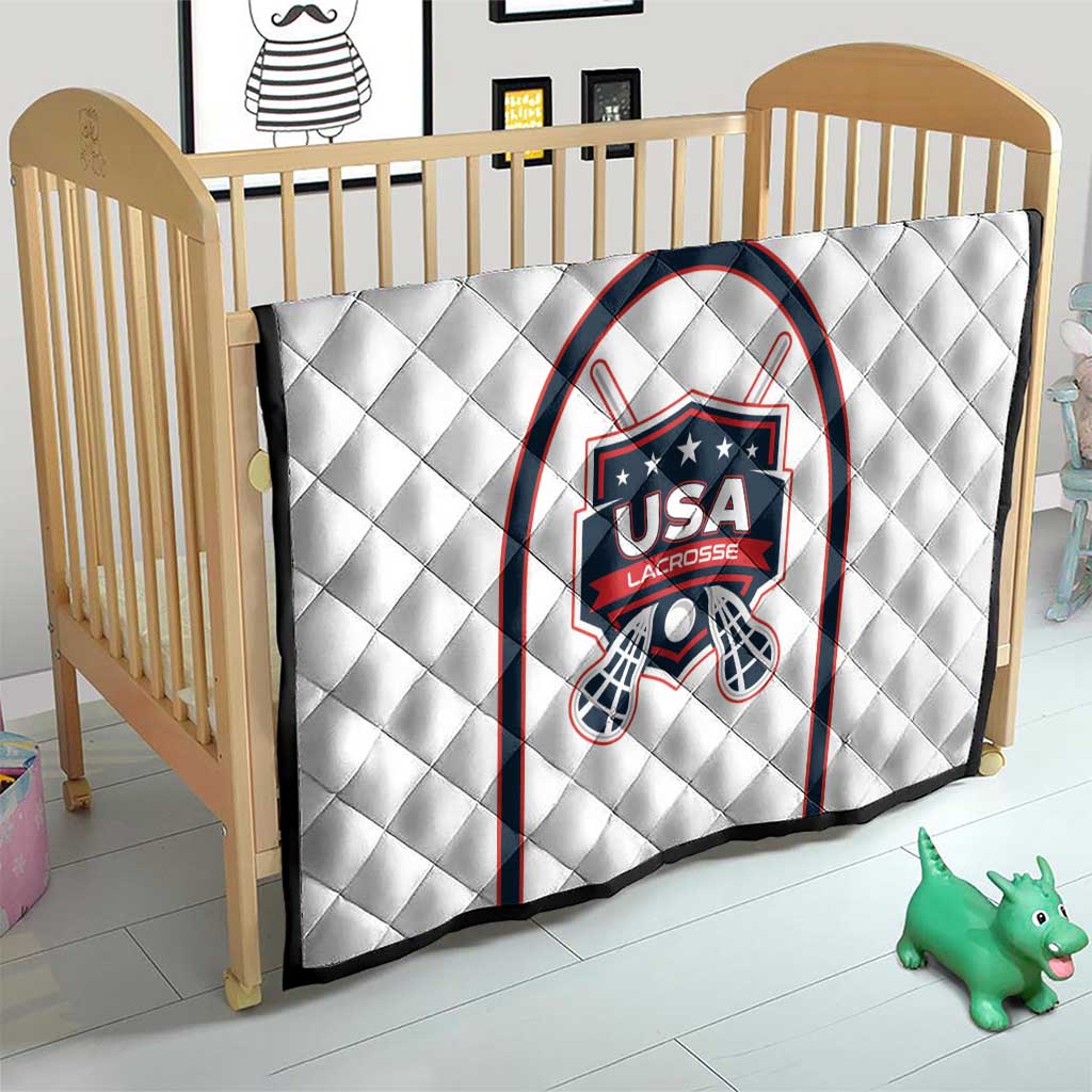 USA 2025 Lacrosse Quilt USA Growing the Game White Version
