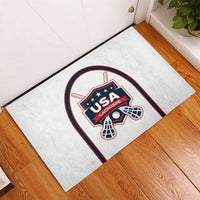 USA 2025 Lacrosse Rubber Doormat USA Growing the Game White Version