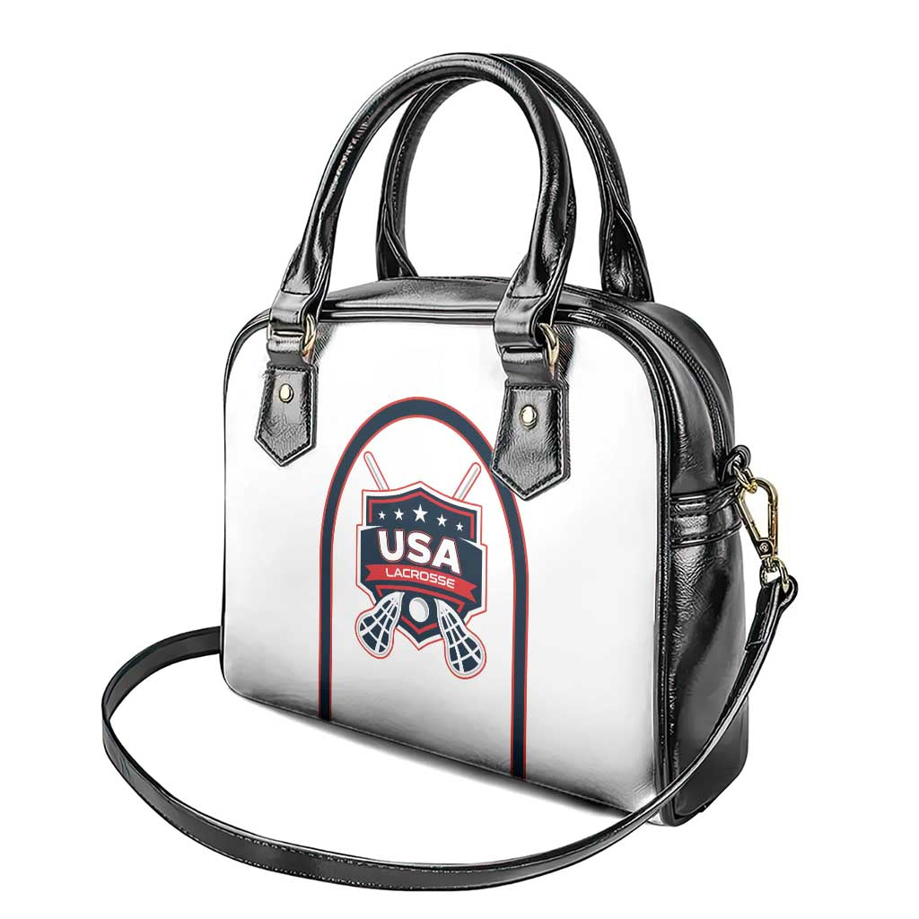 USA 2025 Lacrosse Shoulder Handbag USA Growing the Game White Version