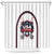 USA 2025 Lacrosse Shower Curtain USA Growing the Game White Version