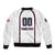 Custom USA 2025 Lacrosse Sleeve Zip Bomber Jacket USA Growing the Game White Version
