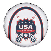 USA 2025 Lacrosse Spare Tire Cover USA Growing the Game White Version