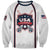 Custom USA 2025 Lacrosse Sweatshirt USA Growing the Game White Version