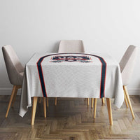 USA 2025 Lacrosse Tablecloth USA Growing the Game White Version