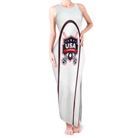 Custom USA 2025 Lacrosse Tank Maxi Dress USA Growing the Game White Version