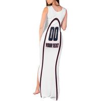 Custom USA 2025 Lacrosse Tank Maxi Dress USA Growing the Game White Version