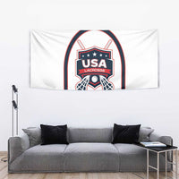 USA 2025 Lacrosse Tapestry USA Growing the Game White Version