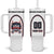 Custom USA 2025 Lacrosse Tumbler With Handle USA Growing the Game White Version