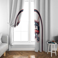USA 2025 Lacrosse Window Curtain USA Growing the Game White Version