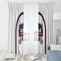 USA 2025 Lacrosse Window Curtain USA Growing the Game White Version