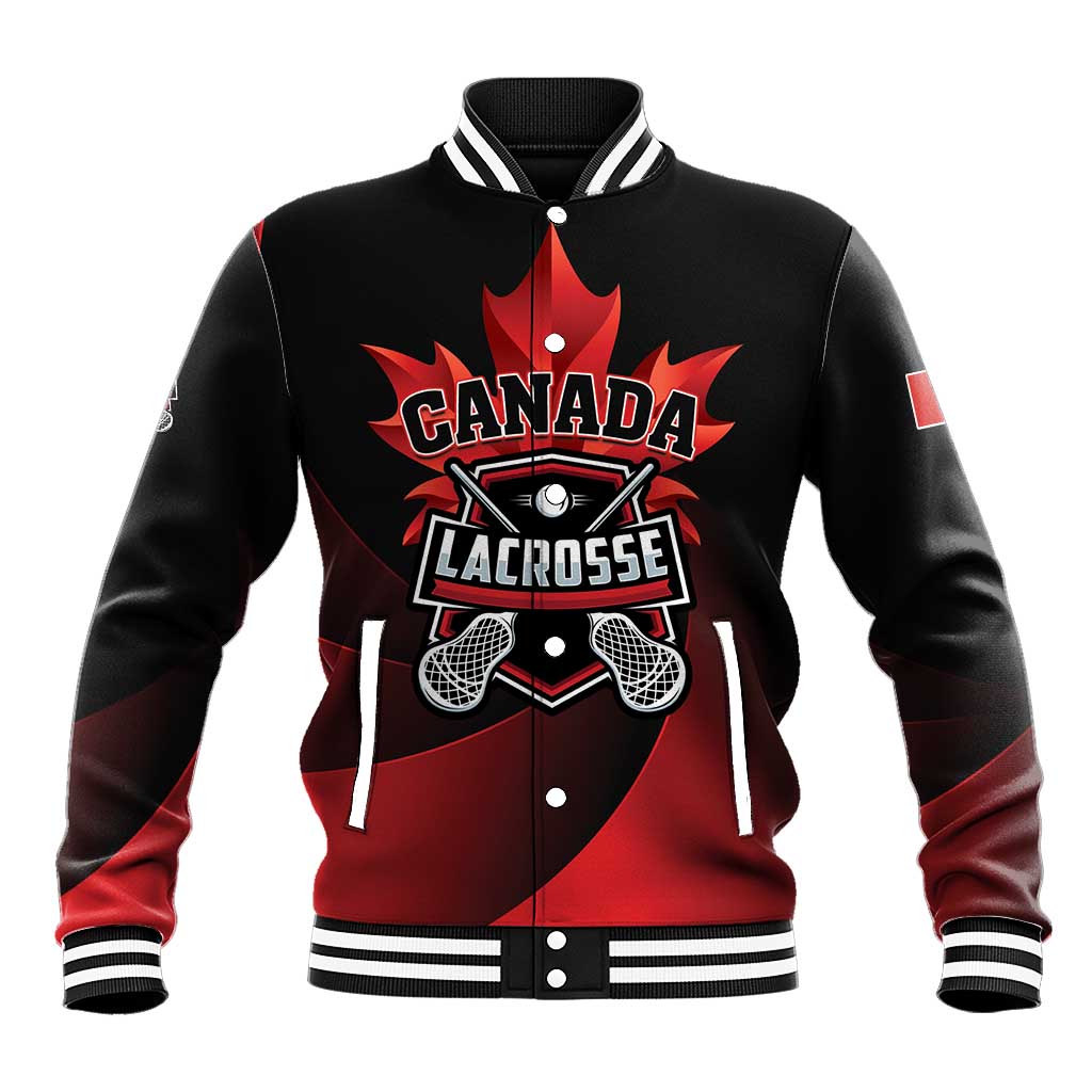 Custom Canada Lacrosse 2025 Baseball Jacket Our Country and Our Game